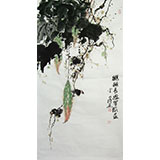李明成三尺寫意畫《秋棚長思》