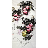 【已售】四尺國畫葡萄《金玉滿堂》