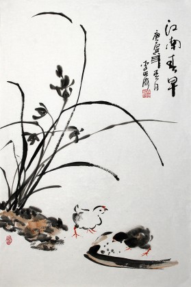 李明成畫集原稿《江南早春》