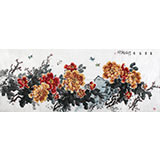 王芳小六尺牡丹畫《玉堂富貴》