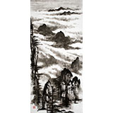 張春奇三尺精品山水《黃山云?！沸毂櫦o(jì)念館藝術(shù)中心理事