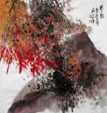 李明成精品四尺斗方《秋之韻》