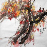 李明成寫意國畫《秋語》