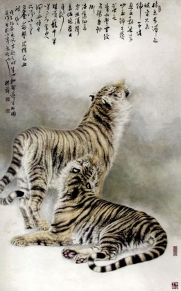 名家孔祥前六尺精品虎畫(huà)（詢價(jià)）