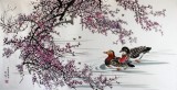 一級(jí)朝鮮畫家李燮《鴛鴦圖》