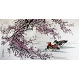 一級(jí)朝鮮畫(huà)家李燮《鴛鴦圖》