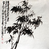 李明成四尺斗方圖《墨竹圖》中國書法家協(xié)會(huì)會(huì)員
