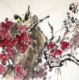 四川美協(xié)會員西蜀山人四尺斗方作品《秋韻》