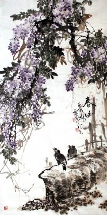 四川美協(xié)西蜀山人四尺《春曲》