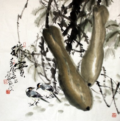 四川美協(xié)西蜀山人四尺斗方《秋實(shí)》