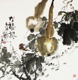 四川美協西蜀山人四尺寫意葫蘆《大福祿》