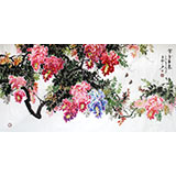 四尺精品風(fēng)水紫藤國畫《紫氣東來》-3