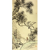 著名畫家王向陽四尺作品《家居南山不老松》(詢價(jià))