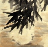 李明成三尺對聯(lián)寫意竹子圖