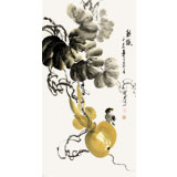 王寶欽三尺寫意葫蘆《秋趣》(詢價(jià))