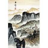 杜云祥 四尺三開《江畔》