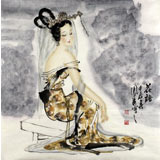 北京美協(xié)李鳳英四尺斗方《花語(yǔ)》（詢價(jià)）