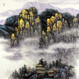 名家趙金鸰太行雪村系列四尺客廳斗方《雨后雪山》(詢價)