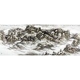 名家趙金鸰太行雪村系列之小八尺《太行冬韻圖》(詢價)