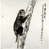 王向陽四尺斗方《步步高升》 中國美術(shù)家協(xié)會(huì)會(huì)員