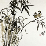 李勝春 三尺斗方《清風(fēng)》安陸水墨漫畫院畫家