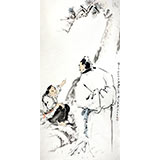 陳漫之四尺大寫意人物畫《松下問童子》（詢價）