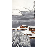 劉紀(jì) 三尺北方雪景圖《瑞雪豐年》 中國(guó)畫(huà)大家 真跡收藏（詢價(jià)）