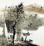 黃奇松三尺斗方精品山水畫