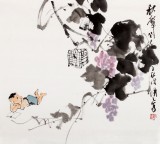 【已售】陳漫之小尺寸國畫人物《秋聲》（詢價(jià)）