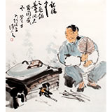 陳漫之小尺寸村中慈母《記憶中之老鍋臺》（詢價）