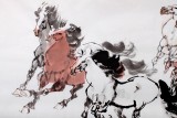 SKSD中美協(xié)會(huì)員 畫壇名家王向陽六尺八駿圖《雄風(fēng)萬里》(詢價(jià))