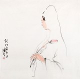 QA陳漫之四尺斗方觀音像《觀世音》