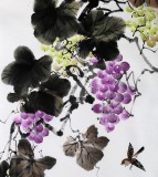 安徽美協(xié)何華賢四尺斗方《秋韻》