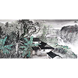 民盟美協(xié)理事黃奇松四尺《幽居圖》