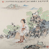 陳樂四尺斗方《東風(fēng)何時至》