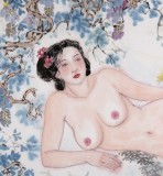  魏志平 四尺《春思如織》 河北省美協(xié)會員