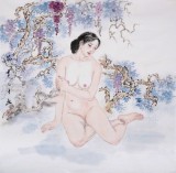 【已售】魏志平 四尺斗方《花季》 河北省美協(xié)會員