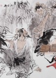 【已售】 魏志平 四尺《竹林七賢》 河北省美協(xié)會(huì)員