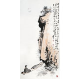 【已售】陳漫之四尺水墨人物《月夜赤壁》（詢價）