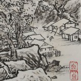 孔方 小尺寸《云開雪棧圖》（詢價）