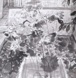 民盟美協(xié)理事黃奇松四尺《習(xí)習(xí)微風入小窗》