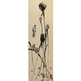 【已售】名家王永剛小尺寸手指畫《荷塘清趣》(詢價)