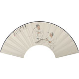 【已售】陳漫之扇畫《羲之題扇圖》（詢價(jià)）