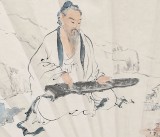 陳漫之扇畫《高山流水》（詢價）