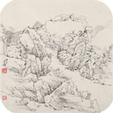 福建美協官鴻小尺寸《山林野壑》