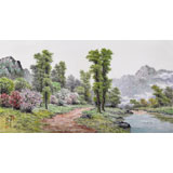 朝鮮名家蔡京華 四尺《故鄉(xiāng)的路》