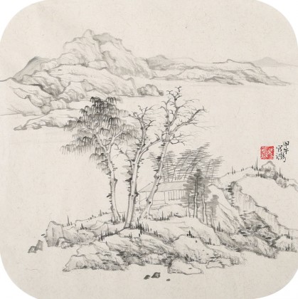 福建美協(xié)官鴻小尺寸《世外》