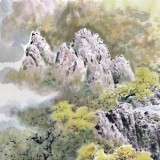 朝鮮畫(huà)家趙元哲 四尺《金剛山仙河溪谷》