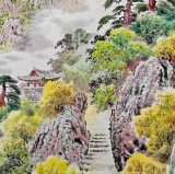 朝鮮畫家趙元哲 四尺《天下決勝金剛山》