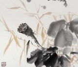 中國濕地畫派創(chuàng)始人之一張明河 四尺斗方《游龍圖》詢價